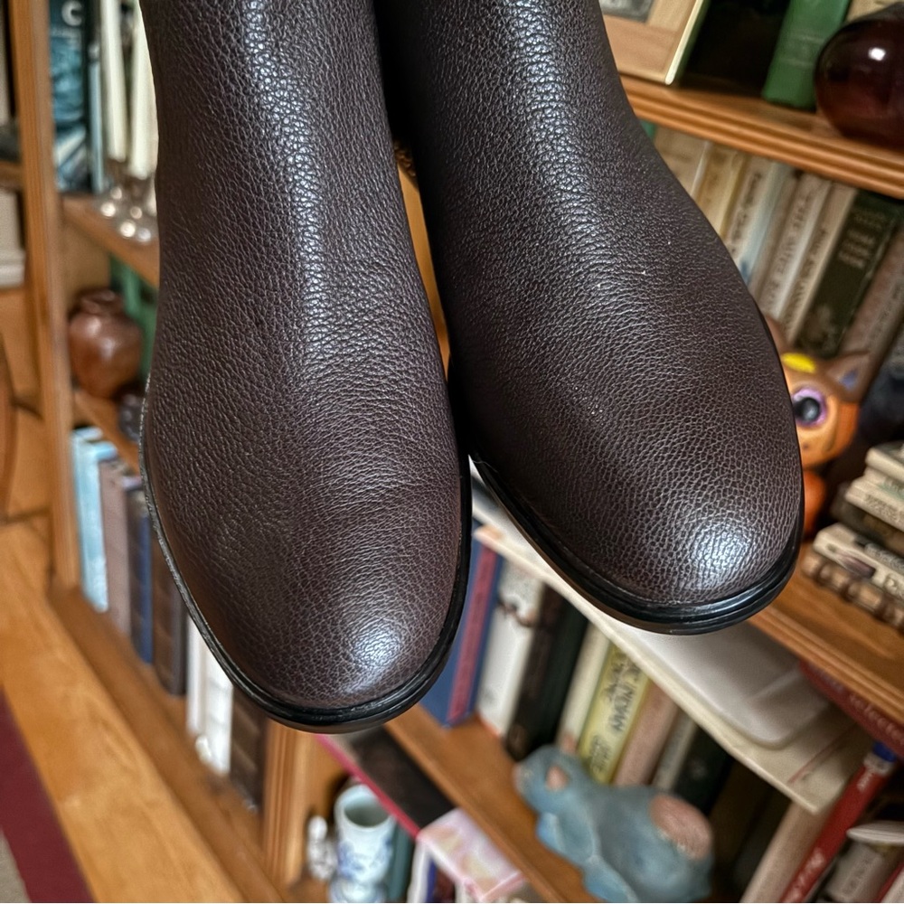 Michael Kors Leather Brown Sabrina Ankle Boots - Picture 12 of 13
